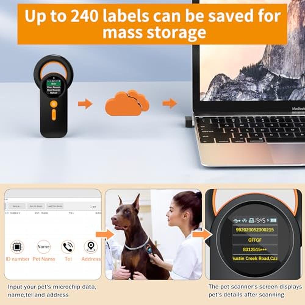 Scanner Symcode: Animal Microchip Scanner with 1.44in TFT – Packaging