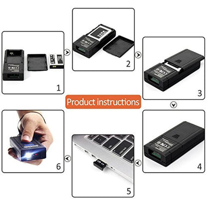 Bluetooth Barcode Scanner: Symcode Wireless 2.4GHz Portable – Close-up Detail