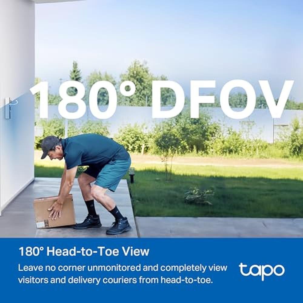 Tapo Wired: Tapo 2K Wired or Battery Powered Smart Video – Close-up Detail