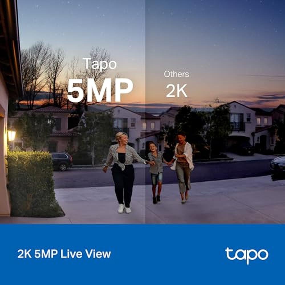 Tapo Wired: Tapo 2K Wired Smart Video Doorbell – Side View
