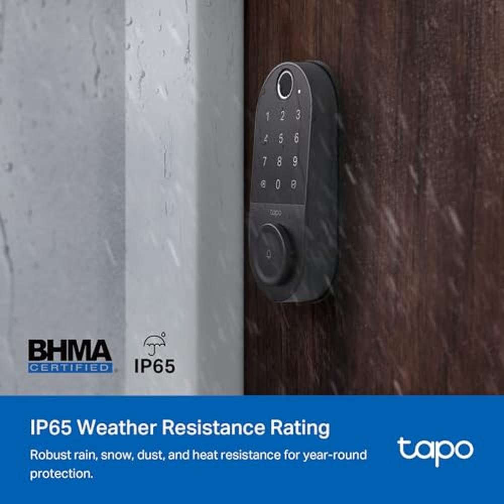 Tapo Door Lock: Tapo Smart Wi-Fi Door Lock Deadbolt Keyless – Close-up Detail
