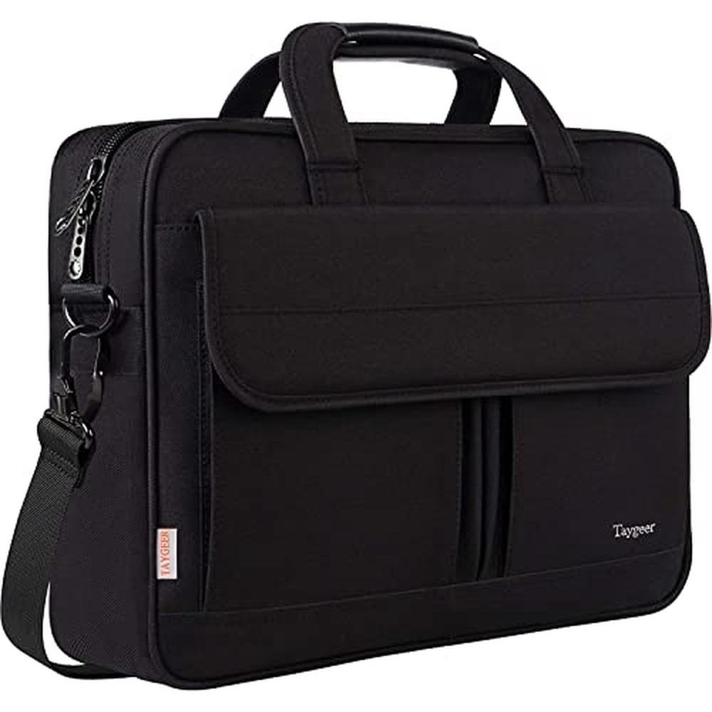 Laptop Bag: Taygeer 17 Inch Professional Business Office – Front View