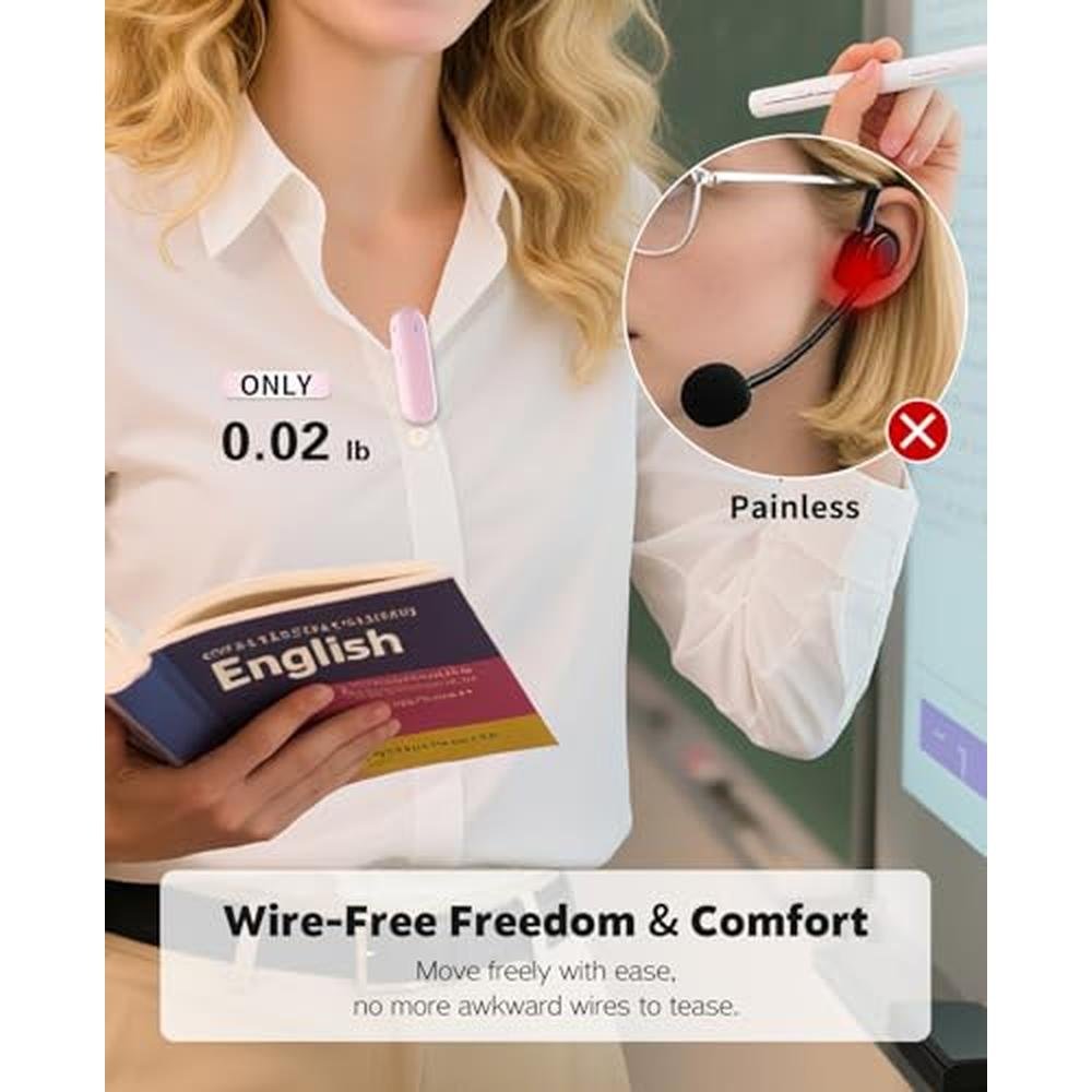 Tearstone Voice Amplifier: Wireless Magnetic Lavalier – Side View