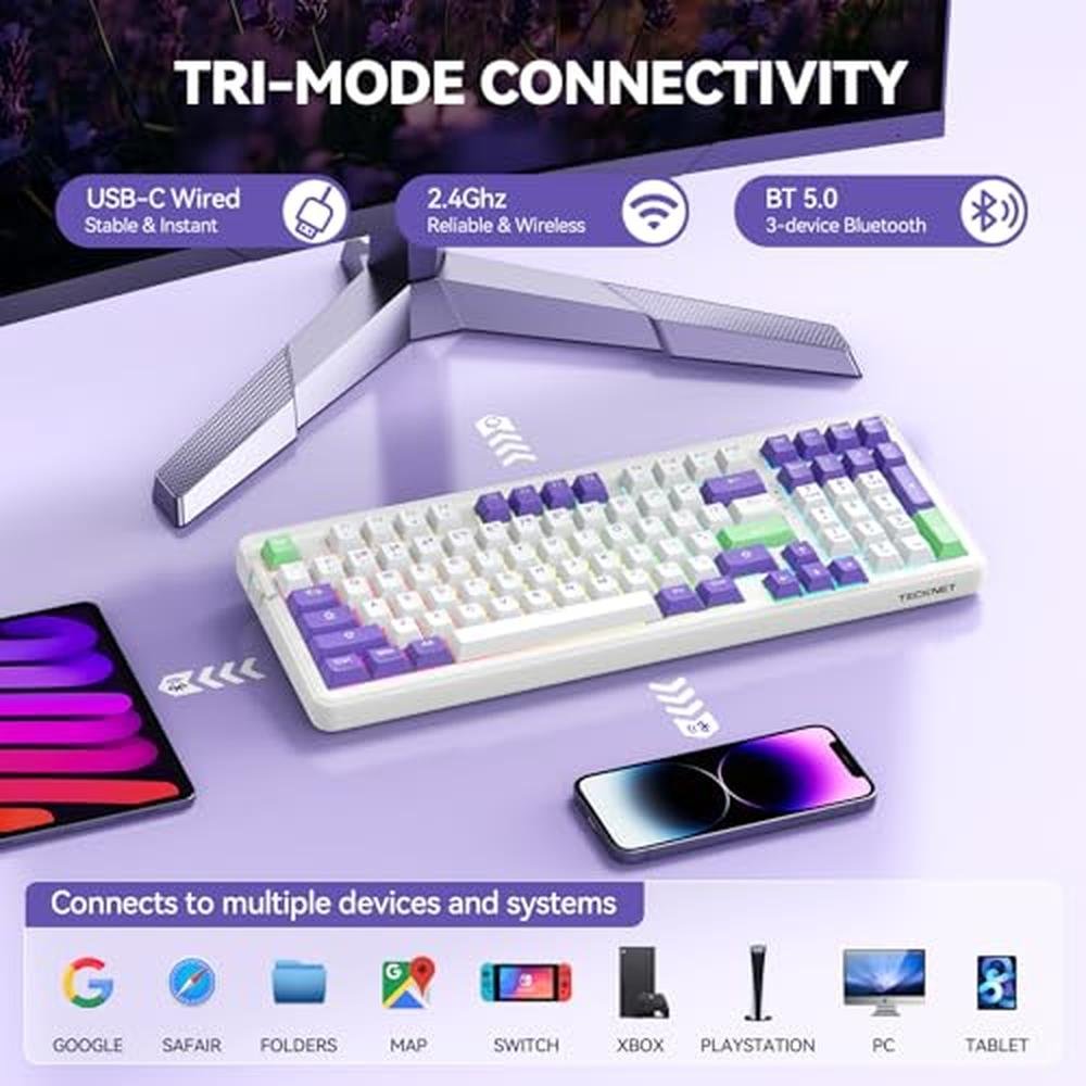 Keyboard Tecknet: TECKNET Mechanical Gaming Keyboard – Close-up Detail