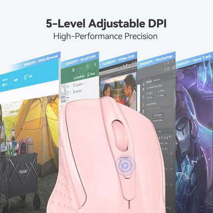 TECKNET Wireless Mouse: 2.4G Ergonomic Optical Mouse – Packaging