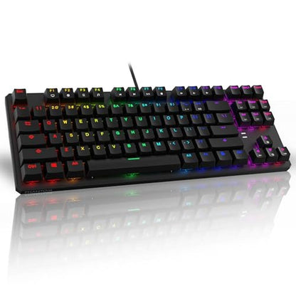 TECWARE Phantom 87 Key RGB Mechanical Gaming Keyboard – Front View