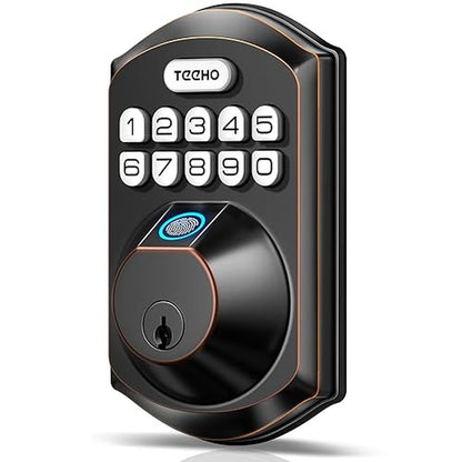 TEEHO TE002 Fingerprint Door Lock – Front View