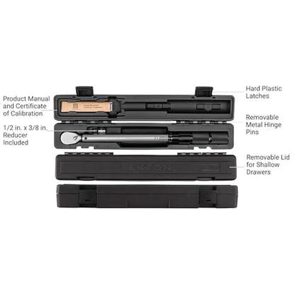 TEKTON 1/2 Inch Drive 90-Tooth Dual-Direction Micrometer – Close-up Detail