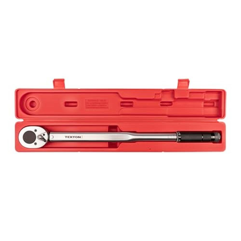 TEKTON 3/4 Inch Drive Micrometer Torque Wrench (50-300 – Side View