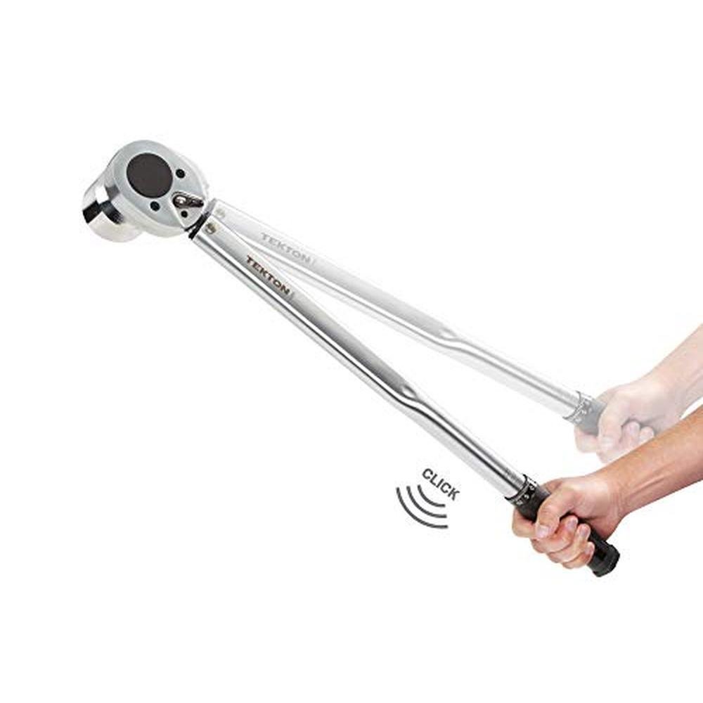 TEKTON 3/4 Inch Drive Micrometer Torque Wrench (50-300 – Packaging