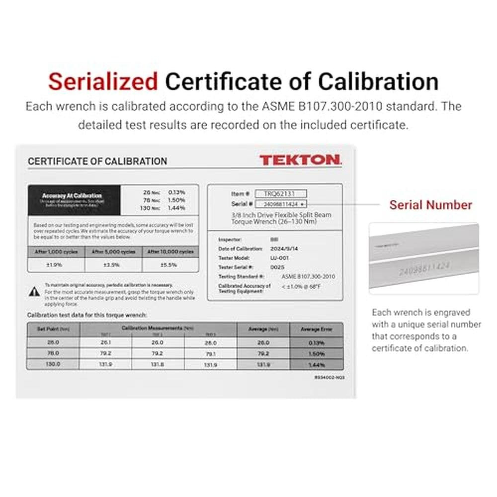 TEKTON 3/8: 1/2 Inch Drive 72-Tooth Split Beam Torque – In Use