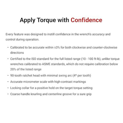 TEKTON 3/8 Inch Drive 90-Tooth Dual-Direction Micrometer – In Use