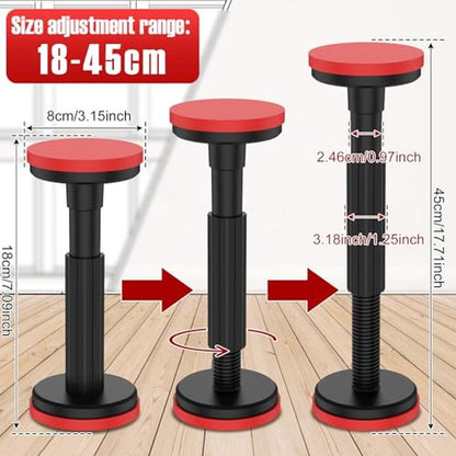 Support Cabinet: Telescopic Support Pole Undermount System – Side View