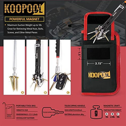 Telescoping Magnet: KOOPOOL Telescoping Magnetic Pickup – Packaging