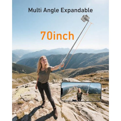 Phone Tripod: TELESIN 70'' Gravity-Activated Auto-Open Stand – In Use