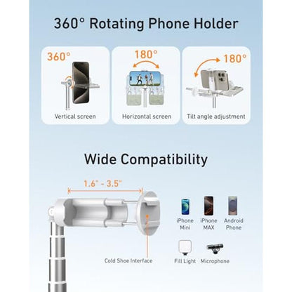 Phone Tripod: TELESIN 70'' Gravity-Activated Auto-Open Stand – Packaging