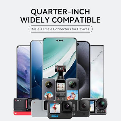Phone Mount: TELESIN Magnetic Flexible Clamp Tripod Stand – Side View