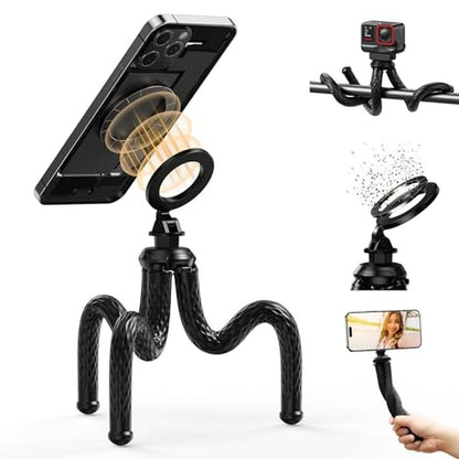 Tripod Phone: TELESIN Magnetic Flexible Tripod – Front View