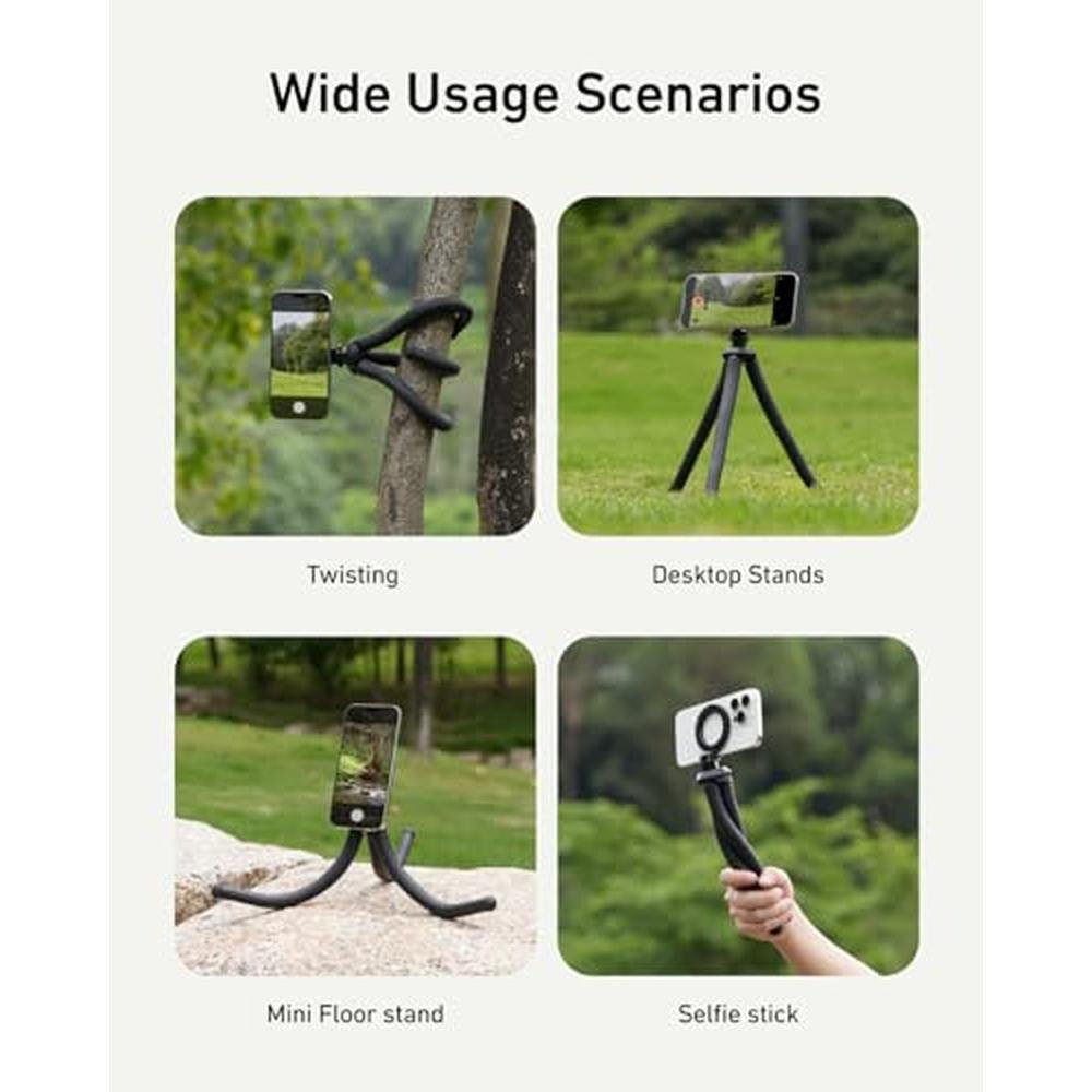 Tripod Phone: TELESIN Magnetic Flexible Tripod – Close-up Detail