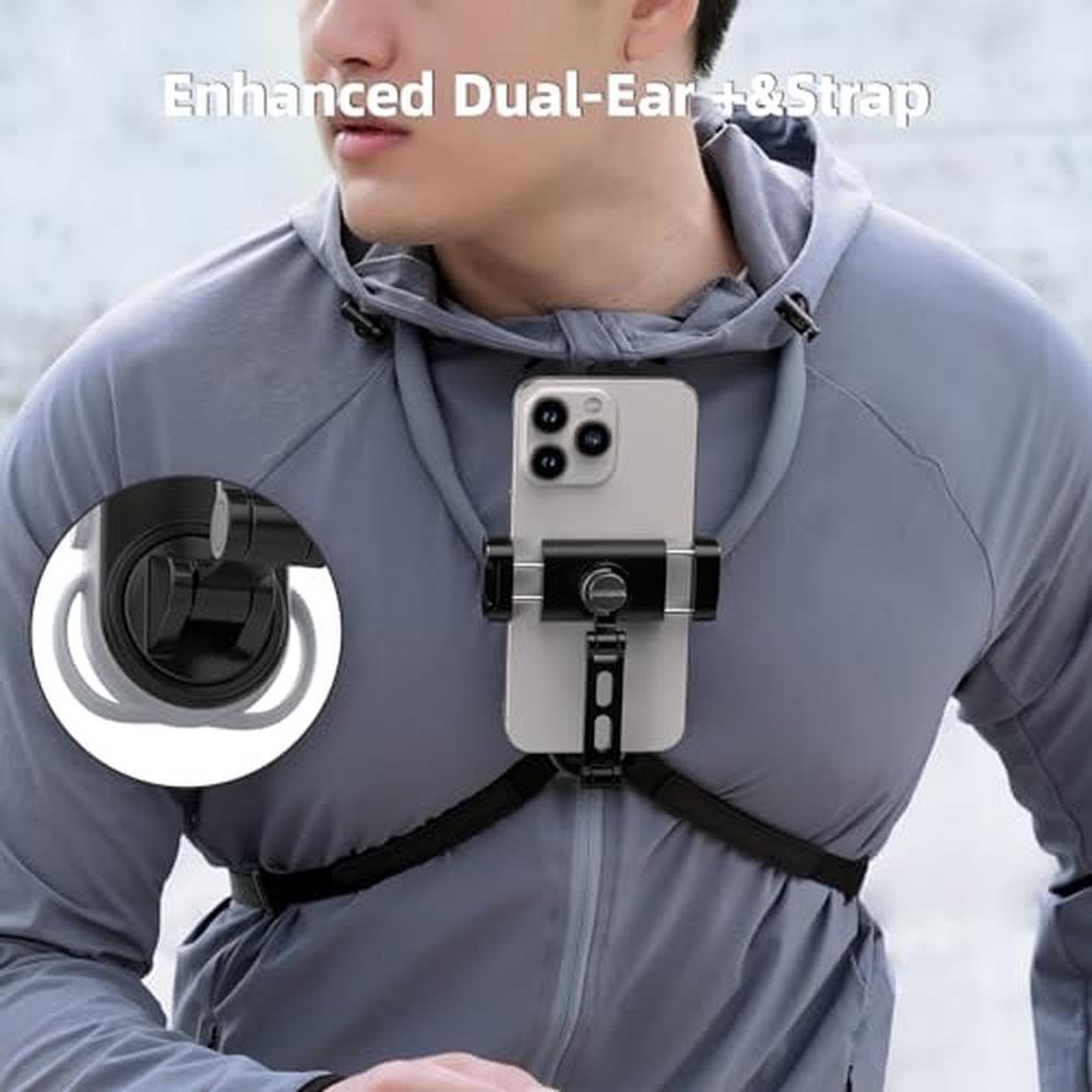 Neck Phone Holder: TELESIN POV/Vlog Neck Mount for Phones – Close-up Detail