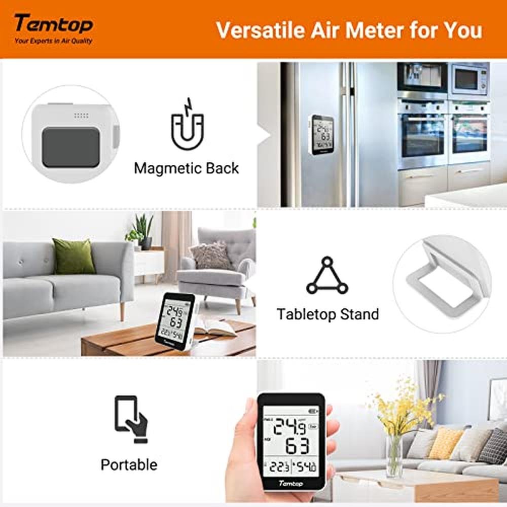 Air Quality Monitor: Temtop S1 Portable AQI PM2.5 Detector – Packaging