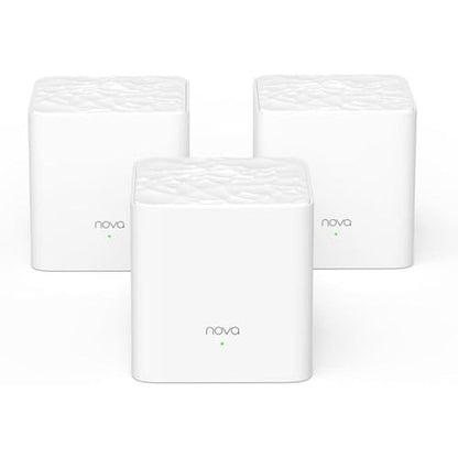 Tenda Nova Mesh WiFi System: Covers 3000 sq.ft – Front View