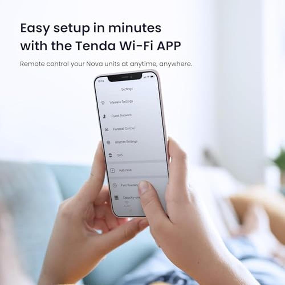 Tenda Nova Mesh WiFi System: Covers 3000 sq.ft – Packaging