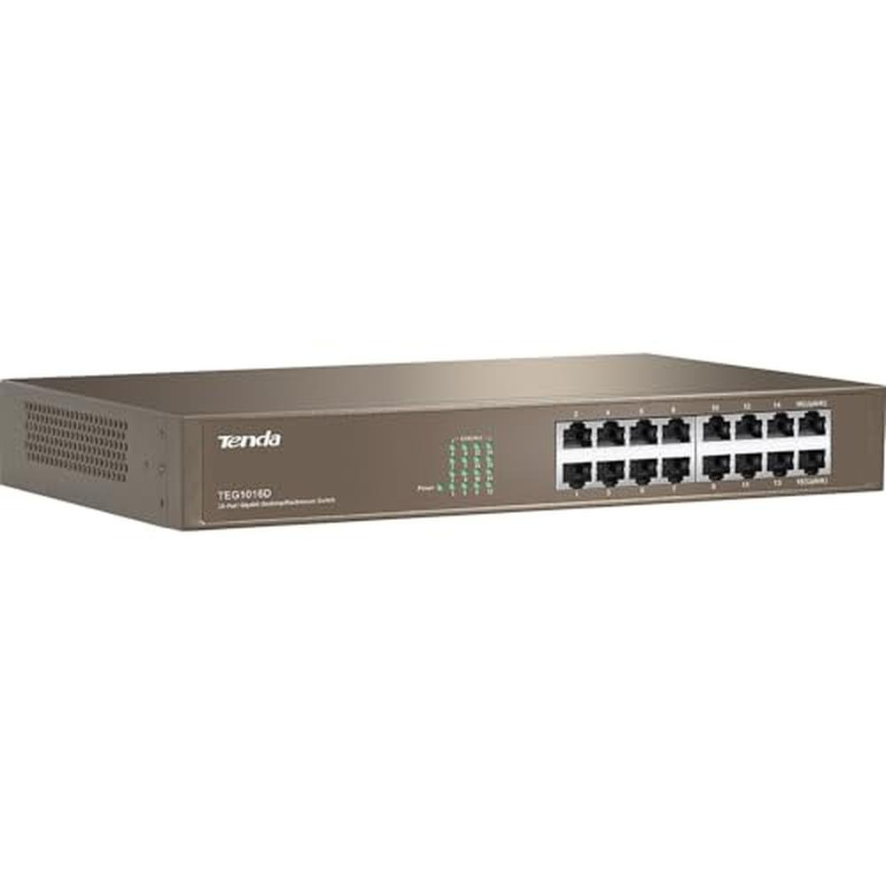 Switch Tenda: Tenda TEG1016D Unmanaged 16 Port Gigabit – In Use