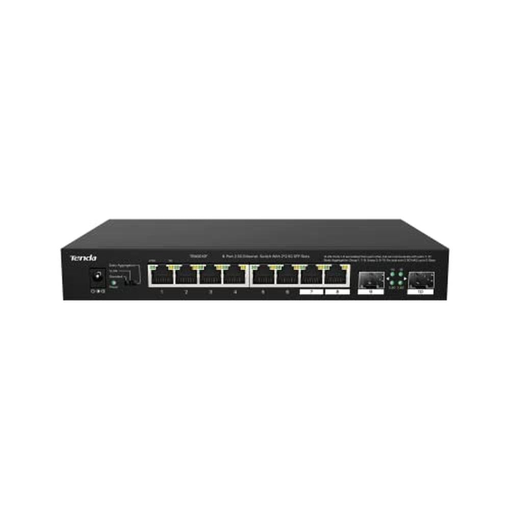 Switch Tenda: Tenda TEM2010F 8-Port 2.5G Ethernet Switch – Front View