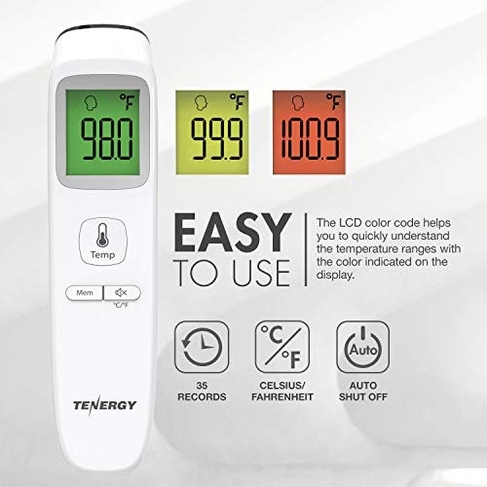 Thermometer Tenergy: Tenergy Non-Contact Forehead – Close-up Detail