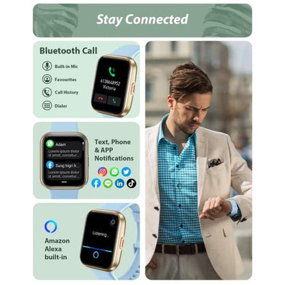 Tensky Smart Watch: Tensky 208BT 1.8'' Touch Screen – Front View