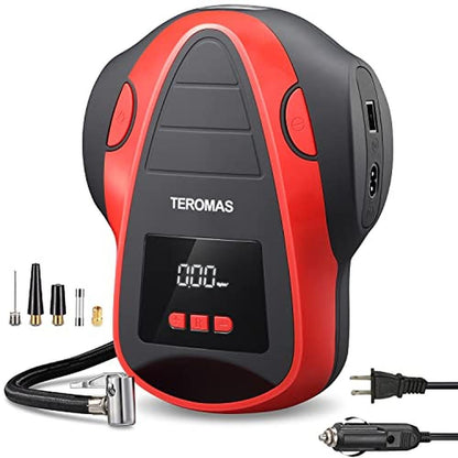 Tire Air: TEROMAS Portable Air Compressor – Front View