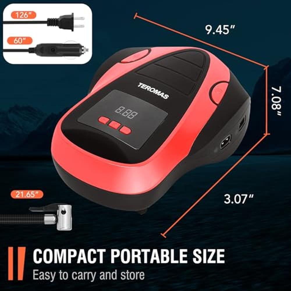 Tire Air: TEROMAS Portable Air Compressor – Packaging