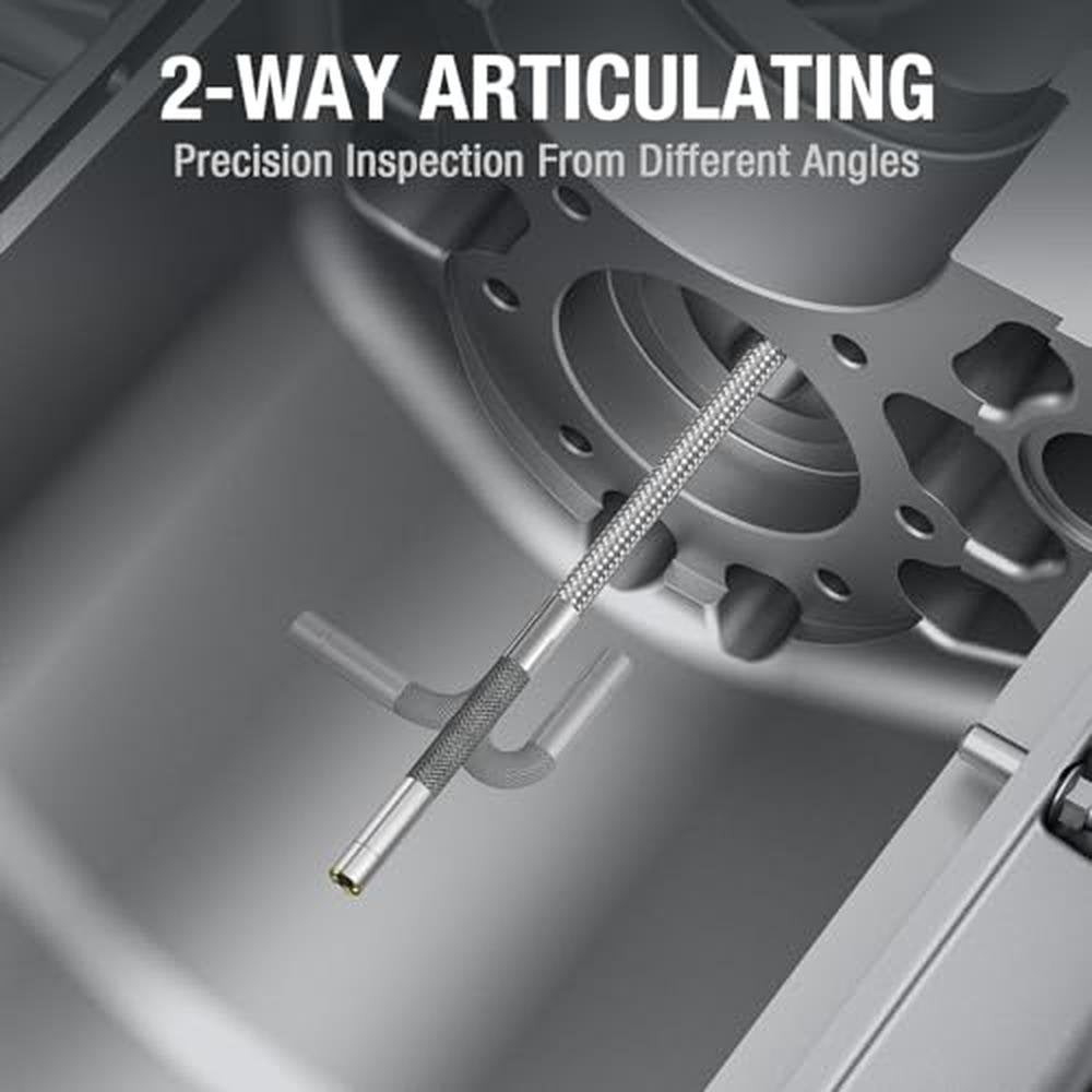 Teslong 3.9mm: Two-Way Articulating Borescope with Light – Side View