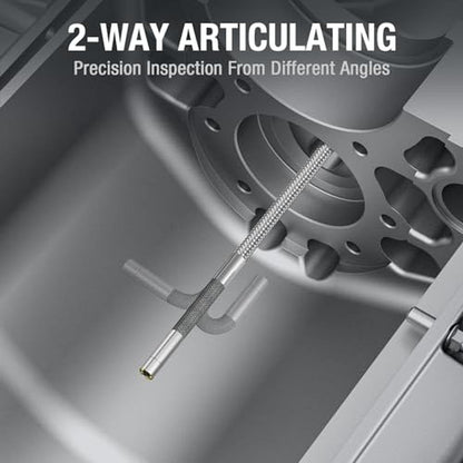 Teslong 3.9mm: Two-Way Articulating Borescope with Light – Side View