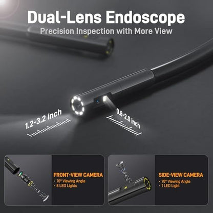 Teslong Dual Lens Endoscope: Teslong Dual Lens 360 – Side View