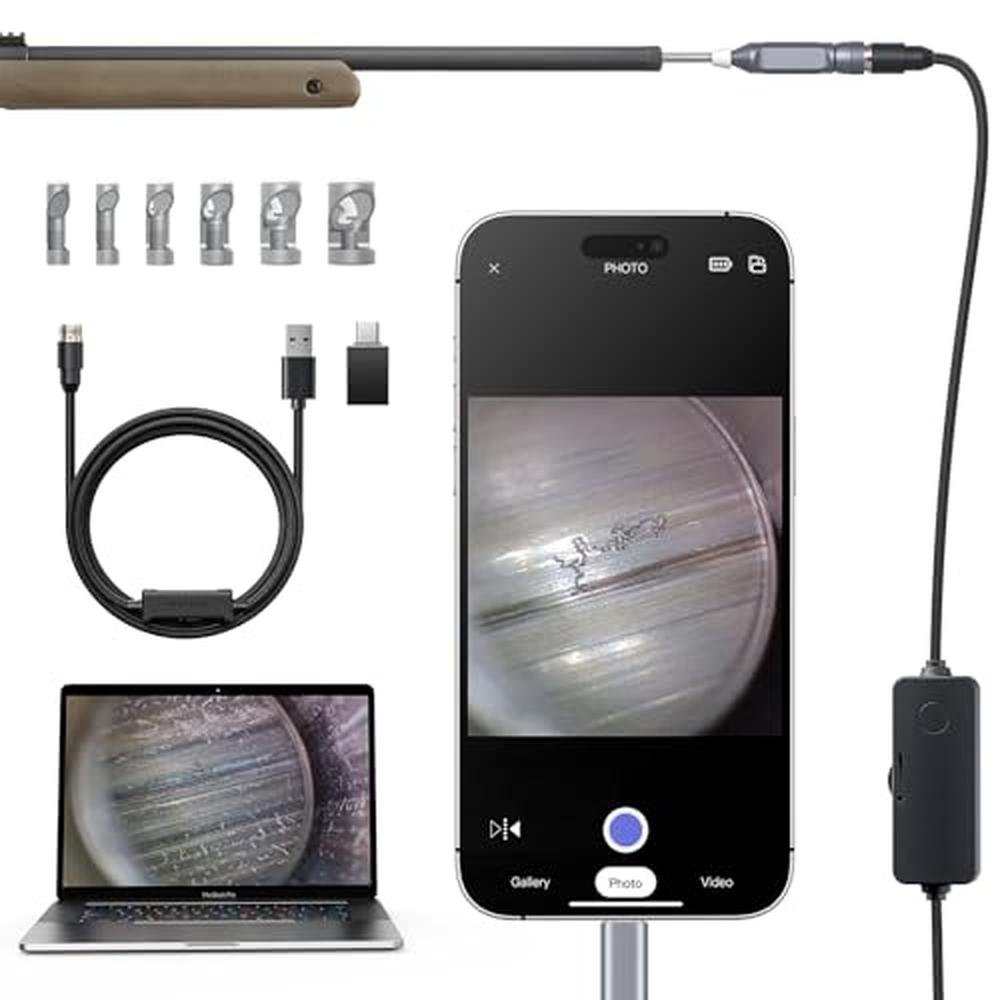 Teslong Rifle Borescope: TESLONG NTG100H 26-inch Rigid Probe – Front View
