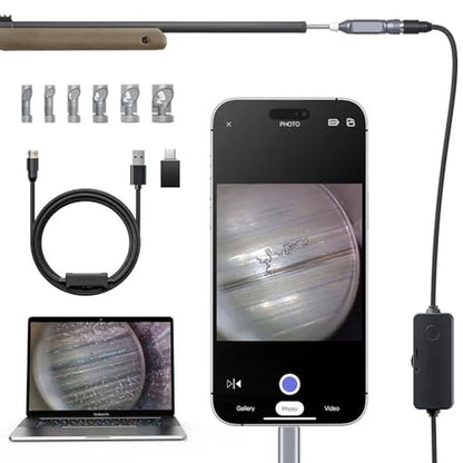 Teslong Rifle Borescope: TESLONG NTG100H 26-inch Rigid Probe – Front View