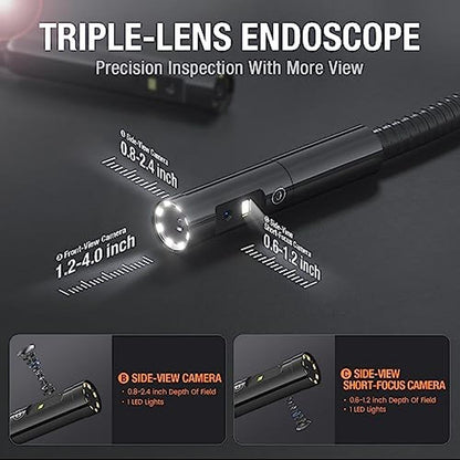 Mechanic Teslong: Teslong Triple Lens Borescope 1080P HD – Close-up Detail