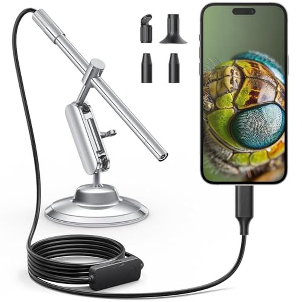 Teslong Digital Microscope: Teslong MS100-C 10x-200x – Front View