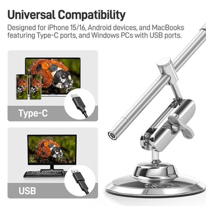Teslong Digital Microscope: Teslong MS100-C 10x-200x – Close-up Detail
