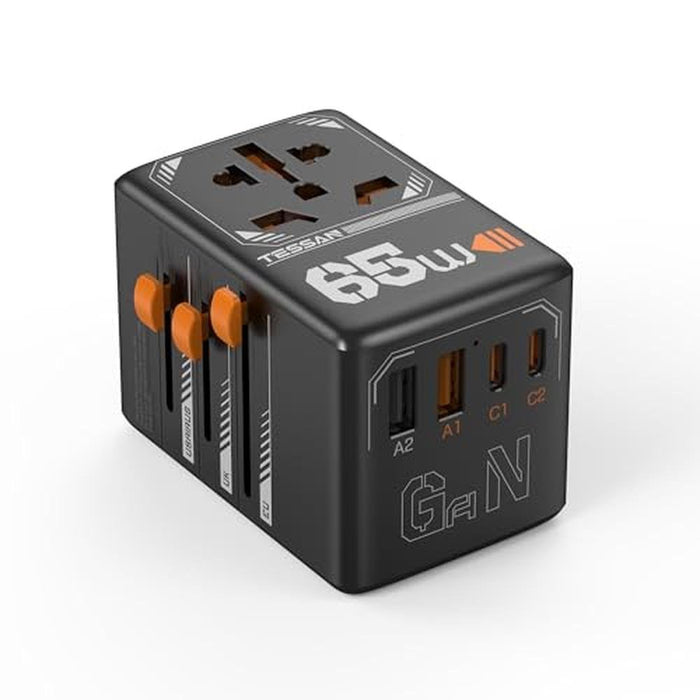 TESSAN Universal Travel Adapter – Front View