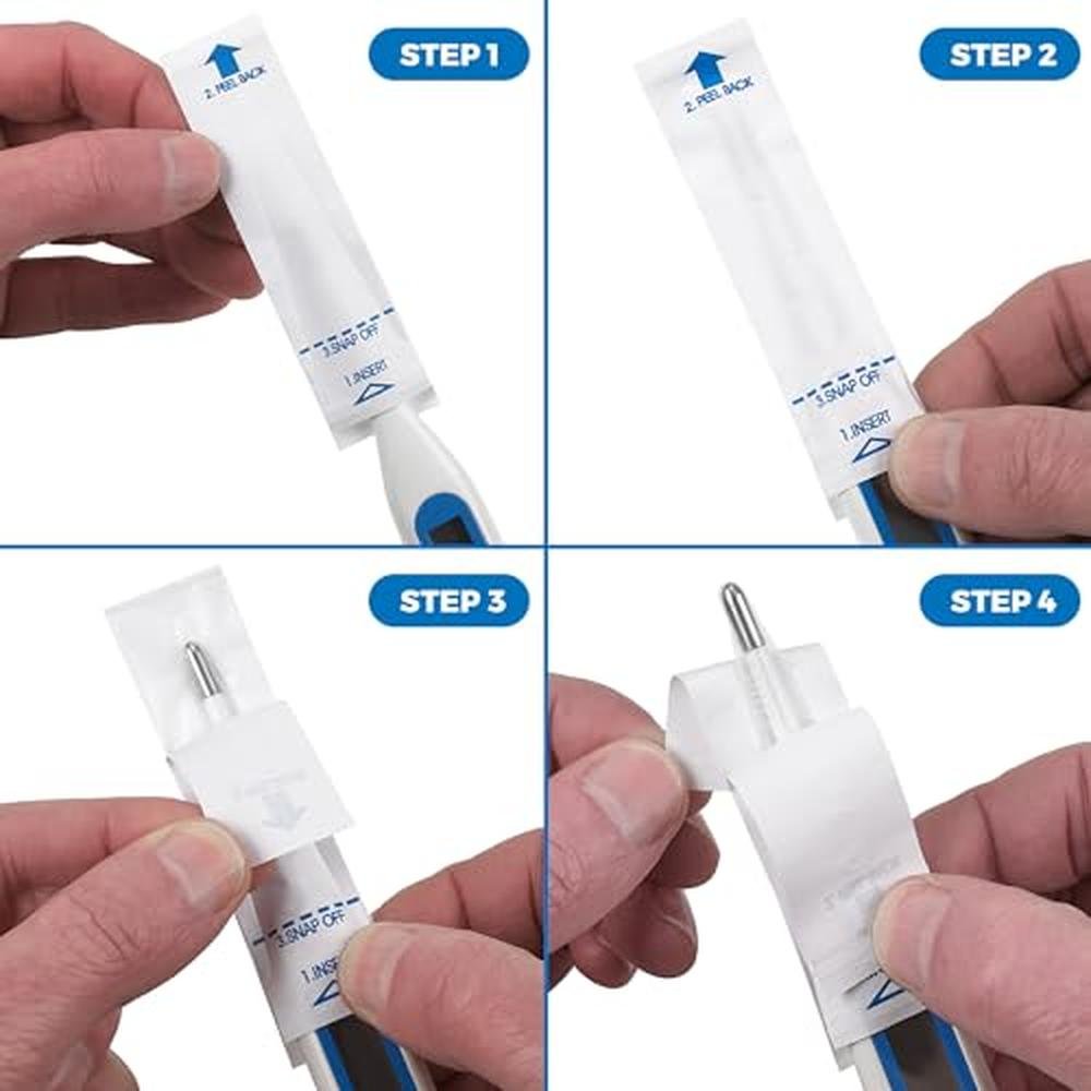 Thermometer Probe Covers: Universal Disposable Probe Cover – In Use
