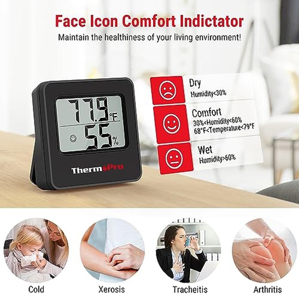 Thermometer Room: ThermoPro TP157 3 Pack Hygrometer Indoor – Packaging