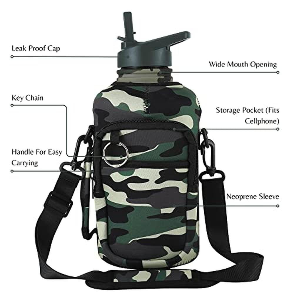 Water Bottle: Thermosis 64 Oz Insulated Stainless Steel – Side View