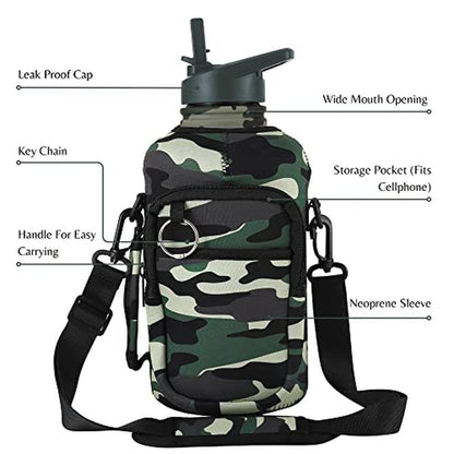 Water Bottle: Thermosis 64 Oz Insulated Stainless Steel – Side View