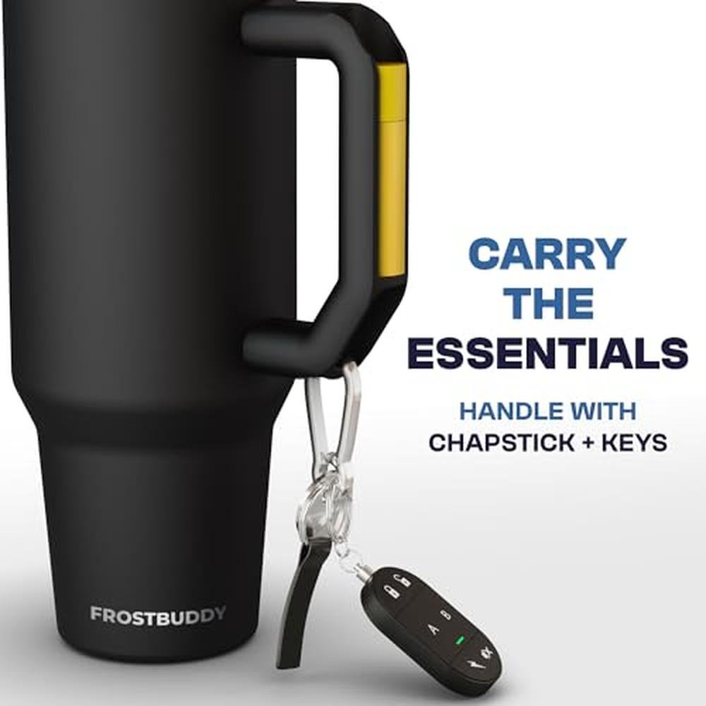 Frost Buddy Thicc Buddy: 40 oz Stainless Steel Vacuum – Side View
