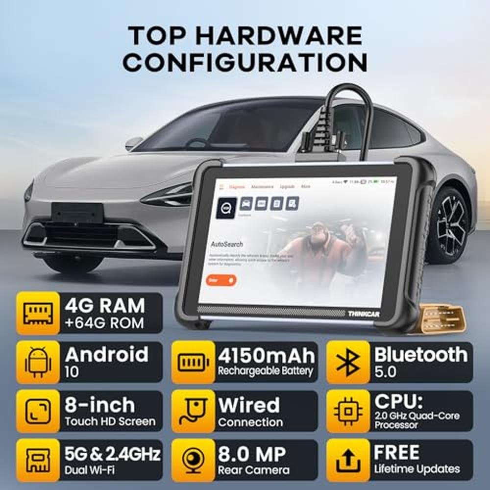 Scanner Tool: THINKCAR OBD2 Diagnostic Tool Lifetime Free – Close-up Detail