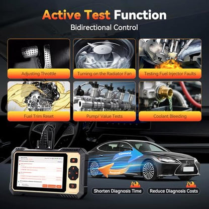 Scanner Car: THINKCAR THINKSCAN 662 OBD2 Diagnostic Tool – Side View