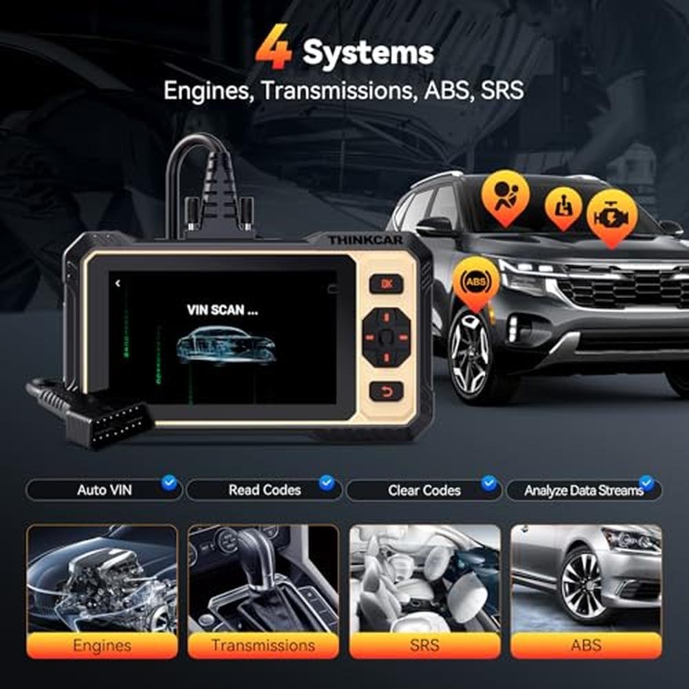 Scanner Car: THINKCAR THINKSCAN 662 OBD2 Diagnostic Tool – Close-up Detail